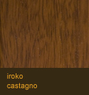 Iroko color castagno