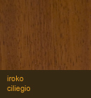 Iroko color ciliegio