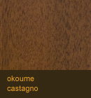 Okoume color castagno